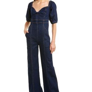 FARM Rio Denim Jumpsuit